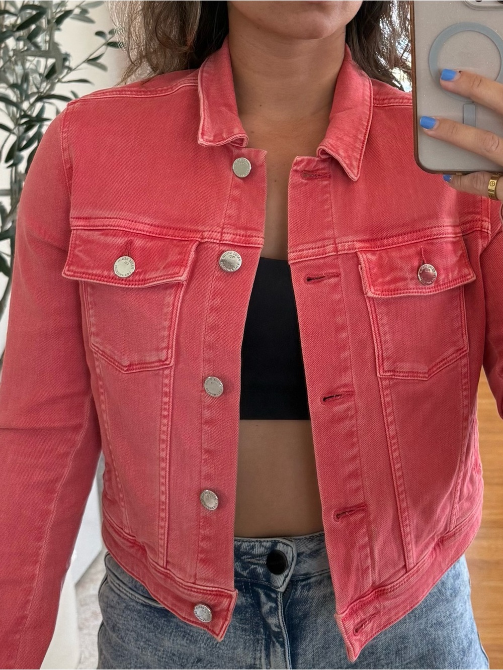 PAIGE Coral Denim Jacket (discontinued)